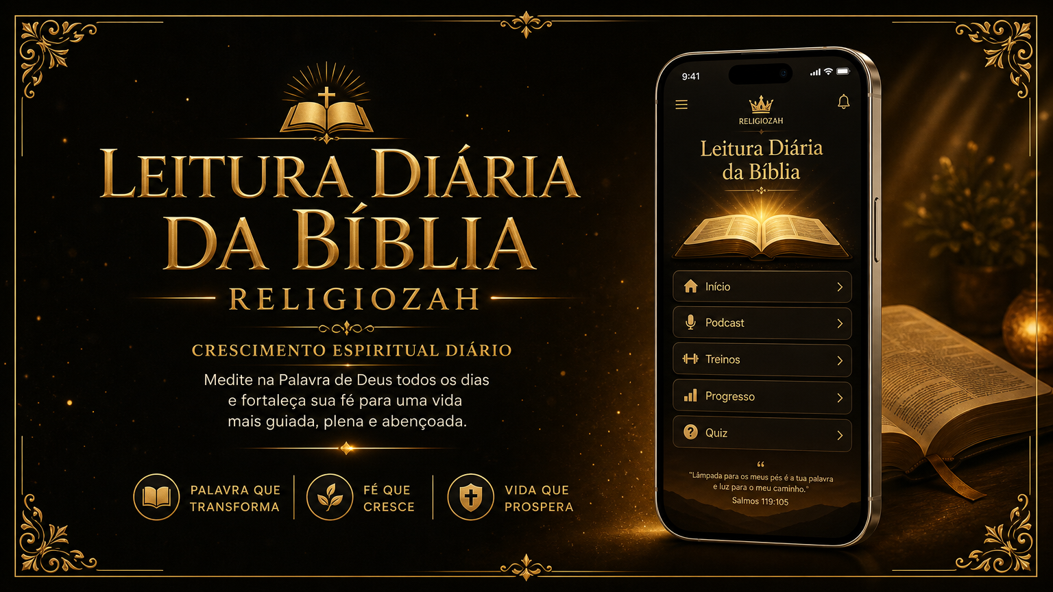 App Leitura Diária da Bíblia Religiozah